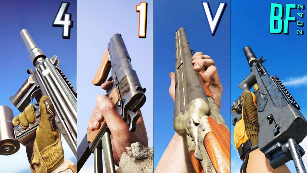Using Survival Weapons in different Battlefield games..