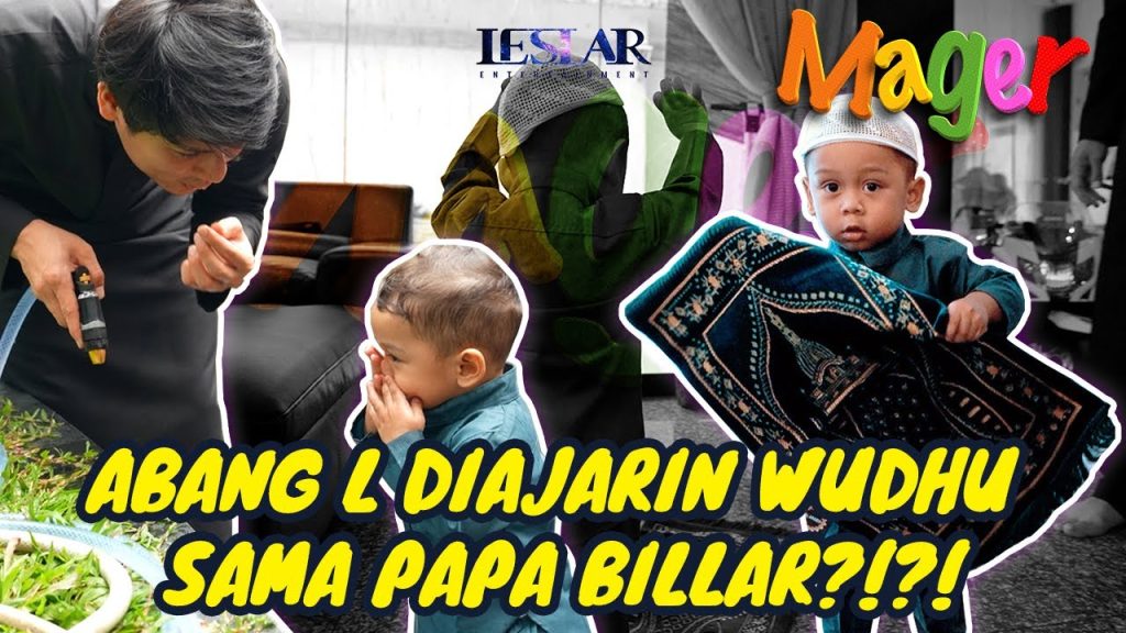 MAGER : BELAJAR WUDHU BERAKHIR BASAH BASAHAN?!? GEMAS NYA ABANG L BELAJAR SAMBIL BERMAIN!!!