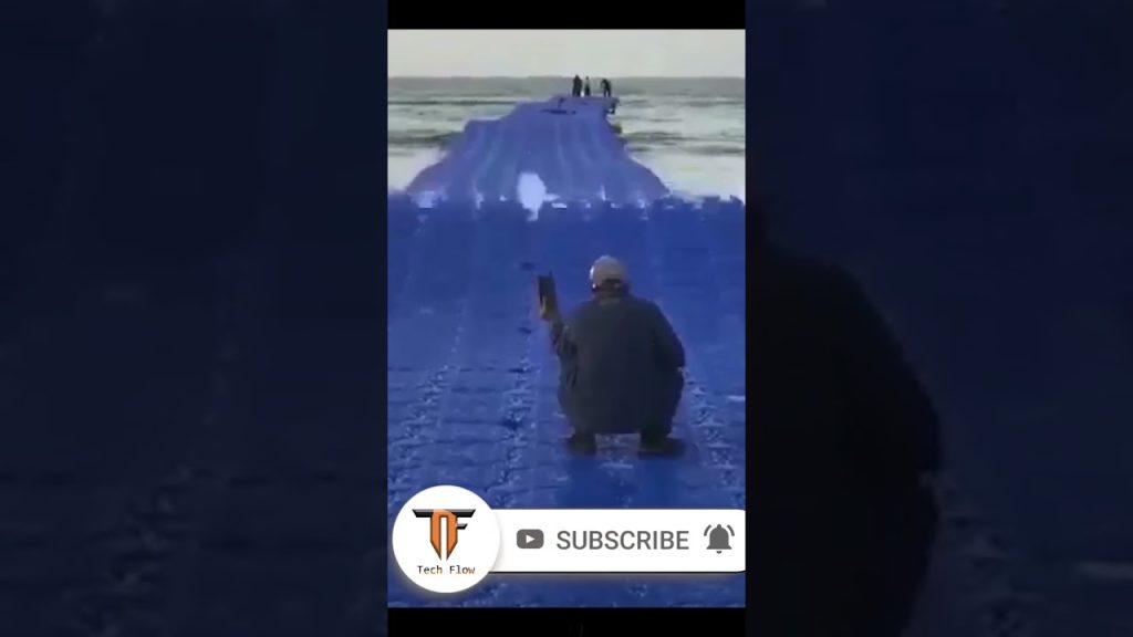 floating bridge #cool #water # #technology #floating  #engineering #relax #relaxing