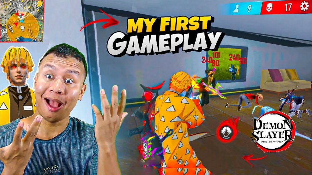 Demon Slayer ZENITSU Bundle First Solo Vs Squad Gameplay 😱Tonde Gamer