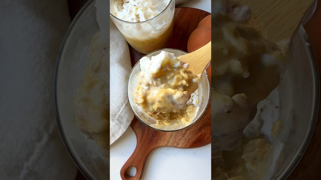 Pumpkin Pie Overnight Oats | Eating Bird Food #recipe #overnightoats #pumpkin #protein