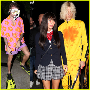 Justin Bieber, Megan Fox, Machine Gun Kelly & More Stars Dress Up to Attend Rande Gerber’s Casamigos Halloween Party!