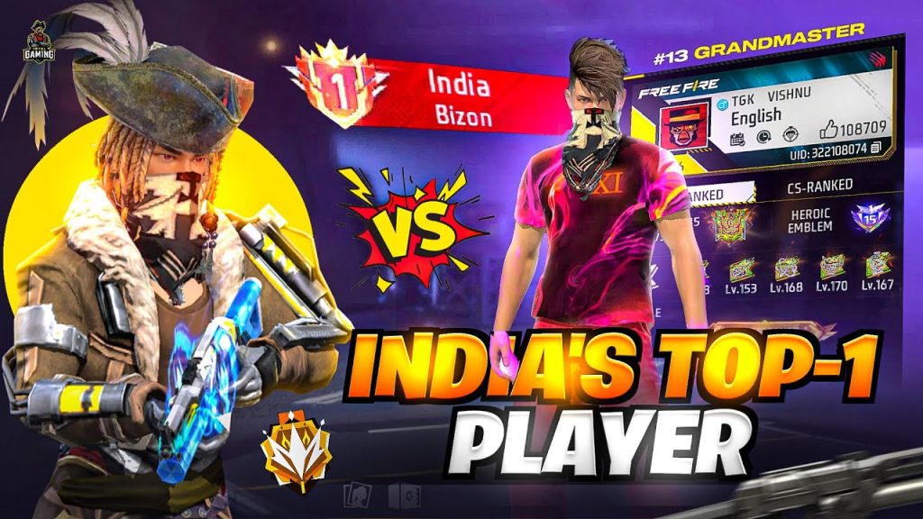 INDIA’S NO.1 BIZON GUN PLAYER VS AJJUBHAI BEST CS FF GAMEPLAY | GARENA FREE FIRE