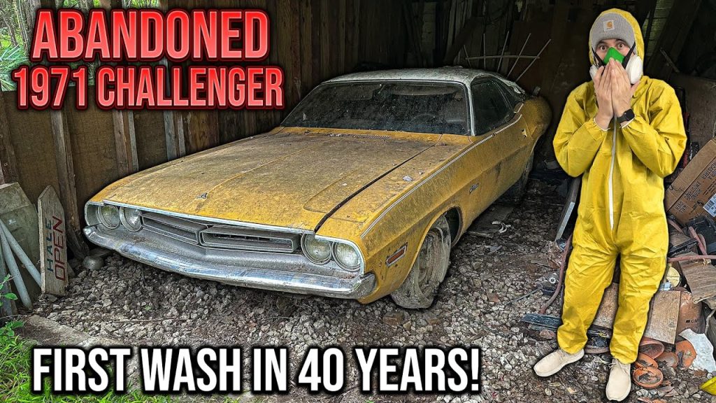 First Wash in 40 Years: Barn Find Dodge Challenger | Car Detailing Restoration