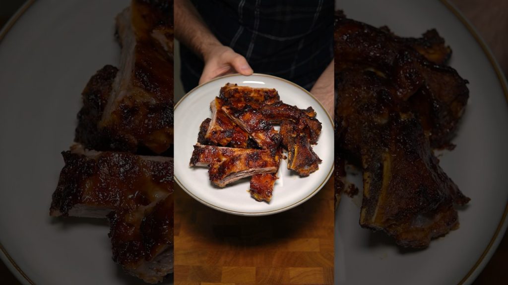 Ribs de airfryer em 30 minutos! #food #recipe #ribs