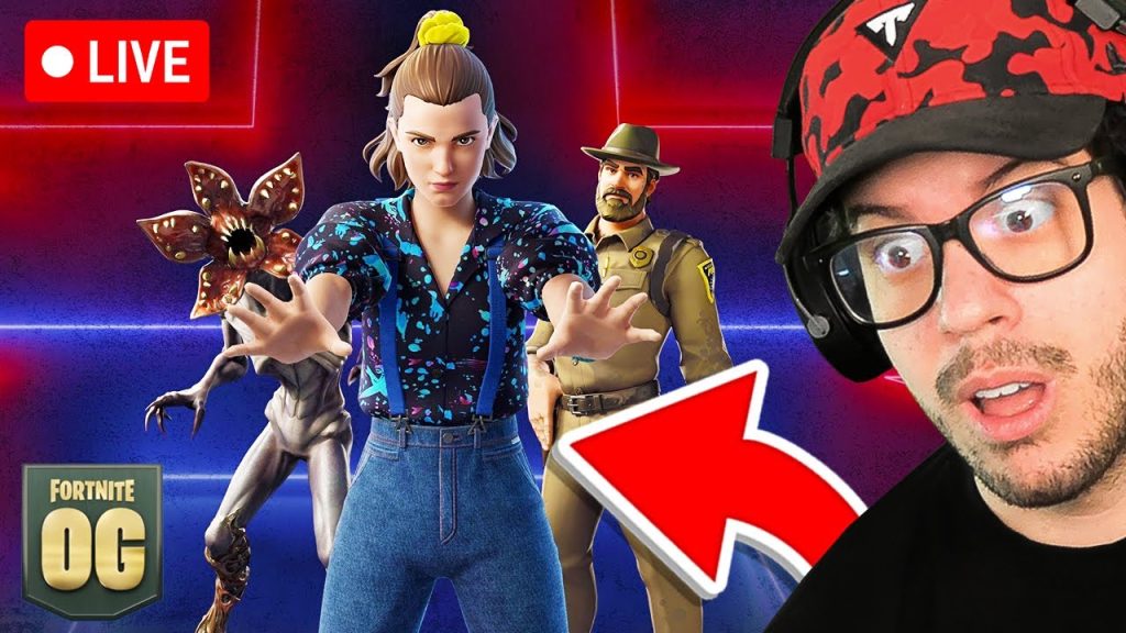 🔴LIVE! – New FORTNITE x STRANGER THINGS Skins! (Fortnite OG Chapter 1)