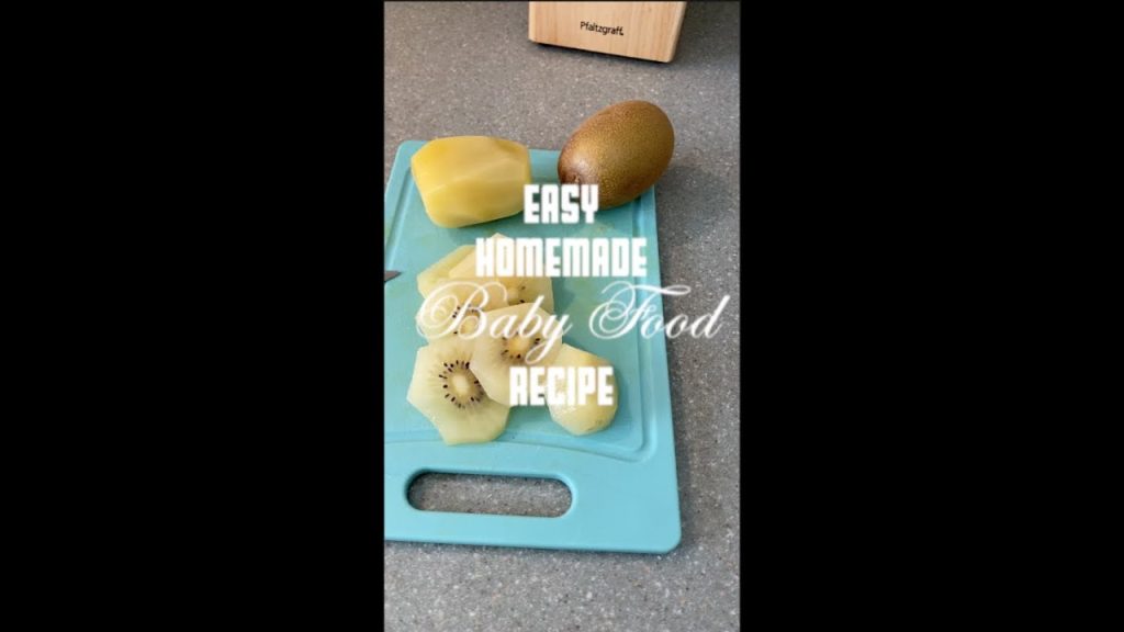 EASY HOMEMADE BABY FOOD RECIPE | GOLDEN KIWI 🥝 & BANANA 🍌 #shorts