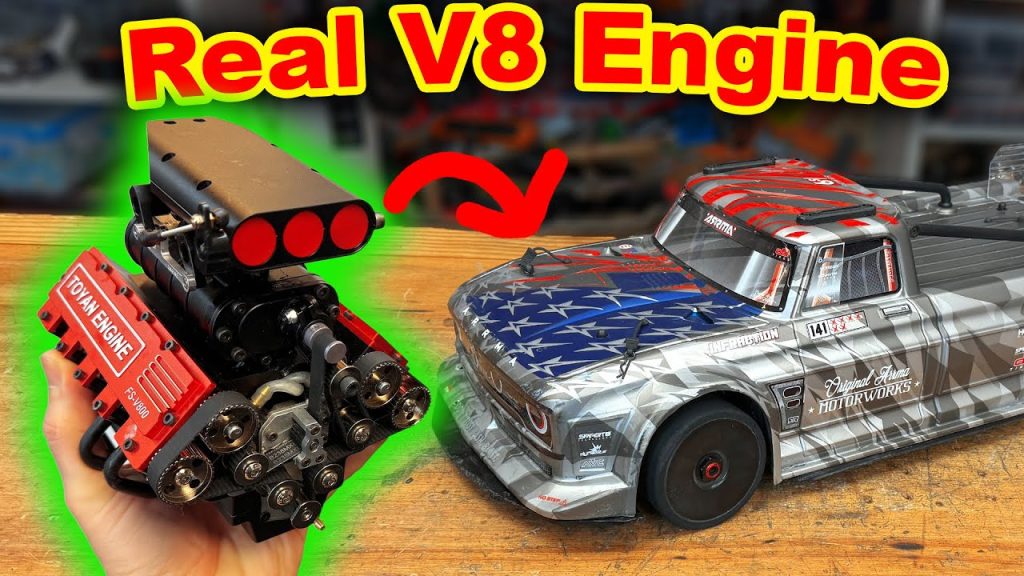 Can I put a REAL V8 ENGINE into a TOY CAR?