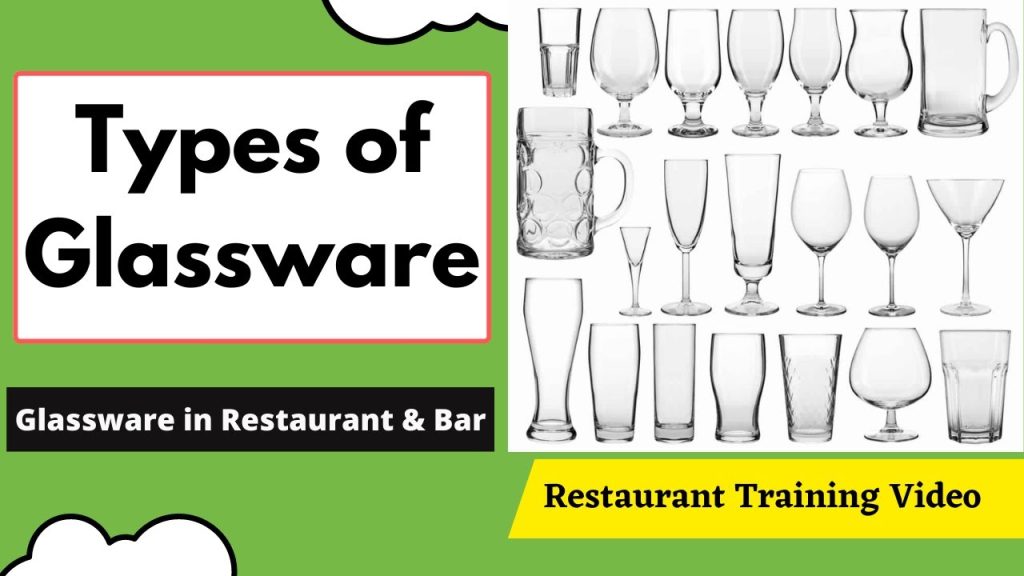Types of Glassware in Food and Beverage Service| Restaurant Glassware| Bar Glassware| F&B Training