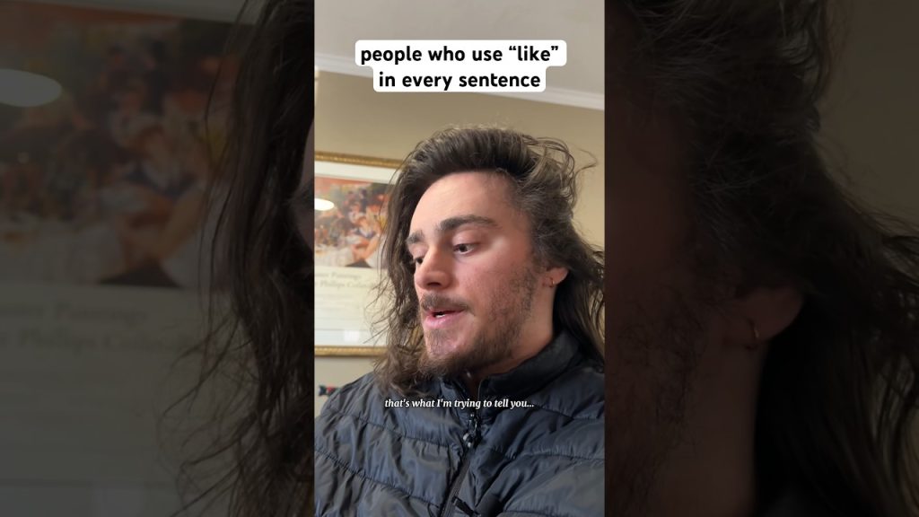 how to stop using “like” in every sentence #shorts #comedy #funny
