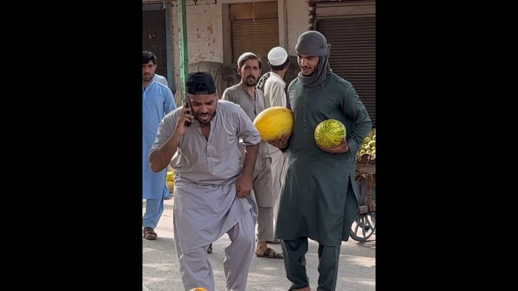 Making him hold watermelons for me😁 #funny #comedy #shortvideo #ytshorts