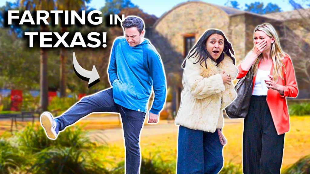 Funny Fart Prank in SAN ANTONIO! HumorBagel Hits TEXAS!