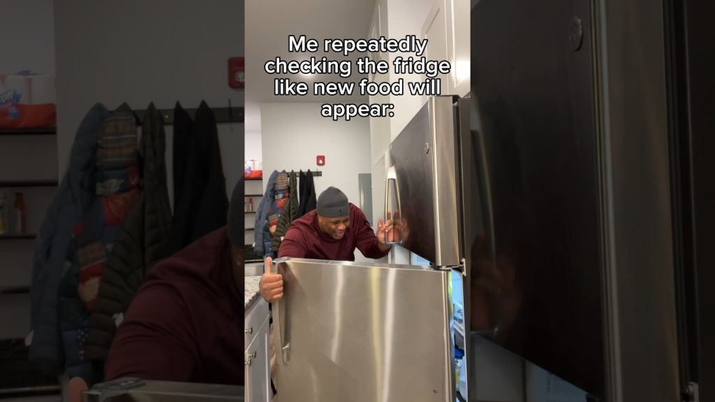 When You KEEP Checking The Fridge Like NEW Food Will Appear 🤣 #comedy #skit #funny