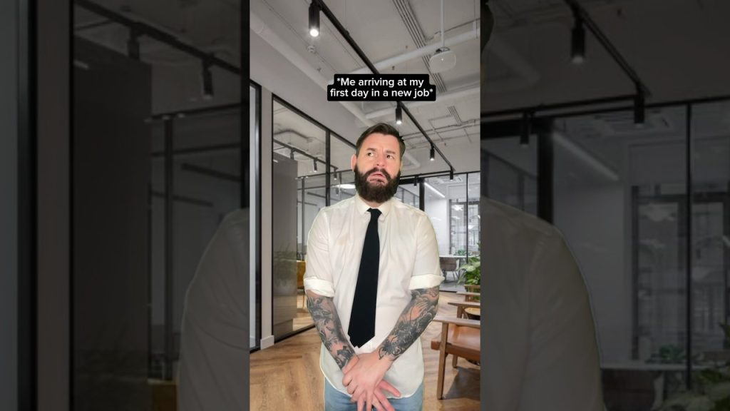 When you start a new job 😳😂 #comedyshorts #Jokes #Comedy