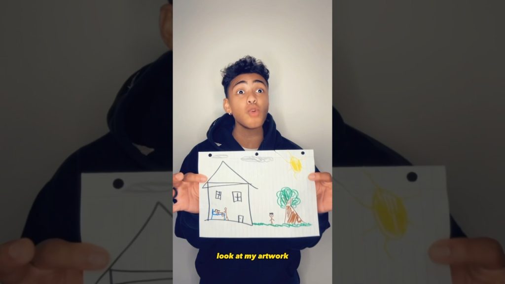Lil mark shows parents his Drawings…😭😂💀 #comedy #viral