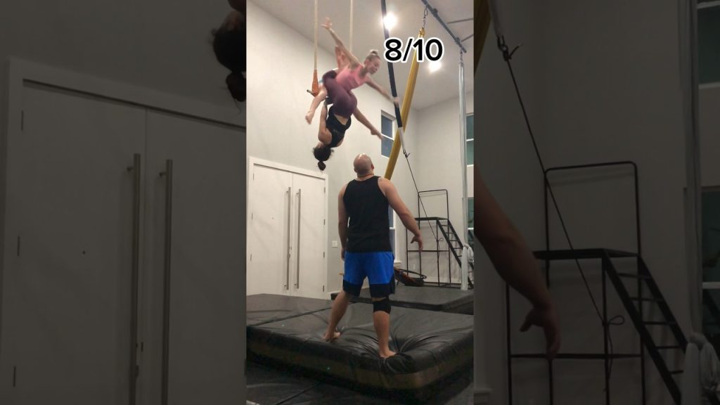 RATING PAINFUL DROPS!! #music #fitness #gym #aerial #artist #reels #shorts #gymmotivation