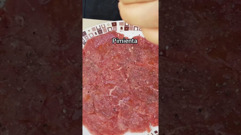 CARPACCIO DE RES #food #recipe #comida #recetas