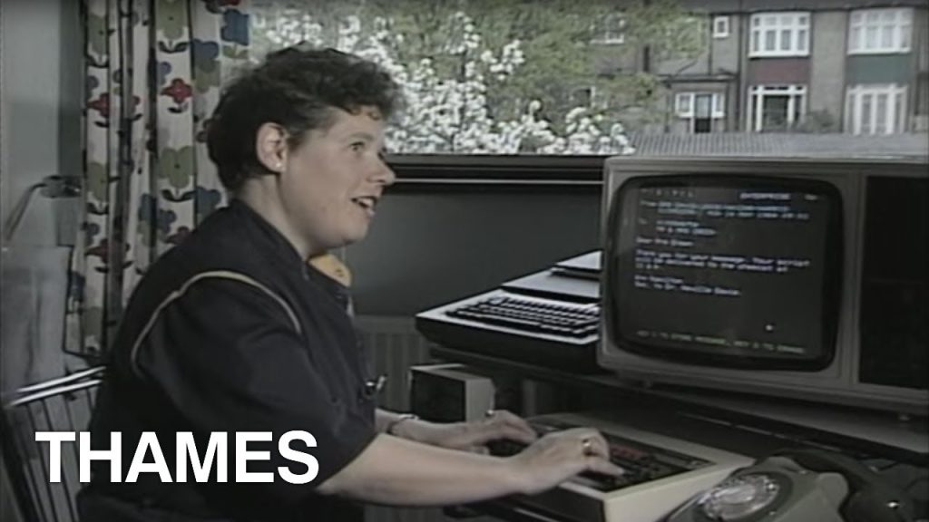 How to send an ‘E mail’  | Database | Retro Computers | Early E mail | 1980s Technology | 1984