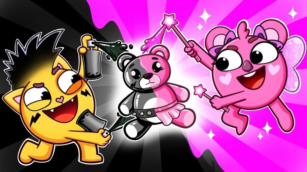 Pink vs Black Challenge Song | Funny Kids Songs 😻🐨🐰🦁 And Nursery Rhymes by Baby Zoo