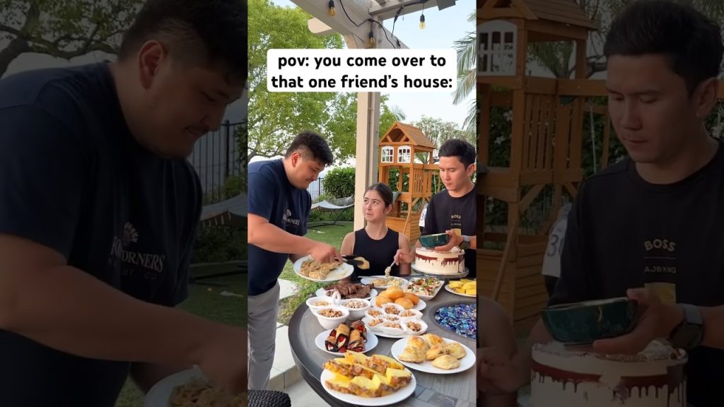 “You’re full? Eat more” 😌 #sofimanassyan #funny #friends