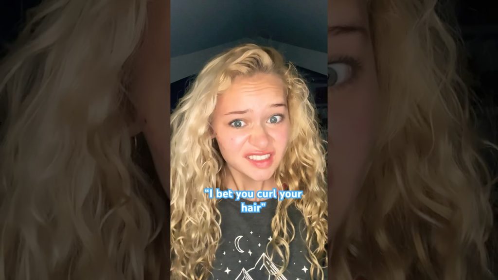 Do I curl my hair?🤔 #shorts #fyp #funny