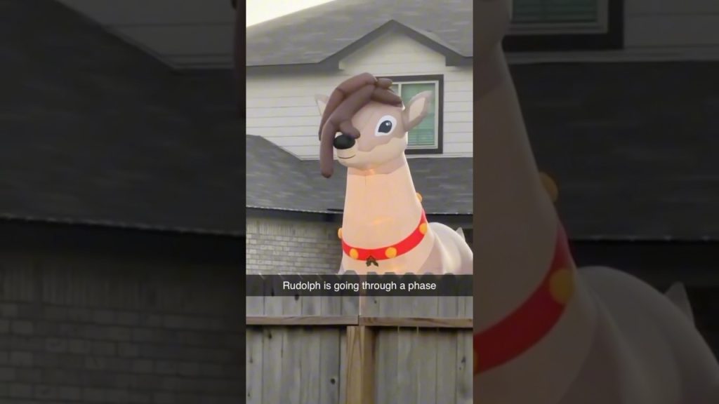 RUDOLPH goes THROUGH AN EMO PHASE 🦌💀 #comedy #funny #christmas #lol