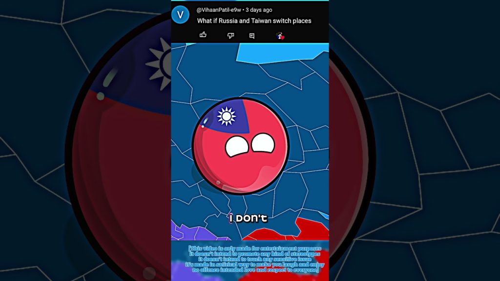 What if Taiwan and Russia switch their places #countryballs #satire #entertainment