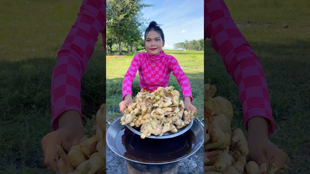 Fresh ginger crispy with fish cook recipe #shortvideo #shorts #cooking #food #recipe