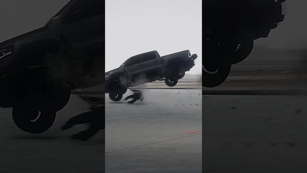 Insane 1500Hp Ram TRX LAUNCH RIGHT INTO COPS VEHICLE!!!!!