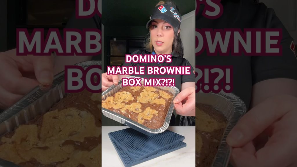 ARE DOMINOS BROWNIES MADE WITH BOXED MIX?? | SECRET RECIPE | COPYCATRECIPE #food #recipe #shorts