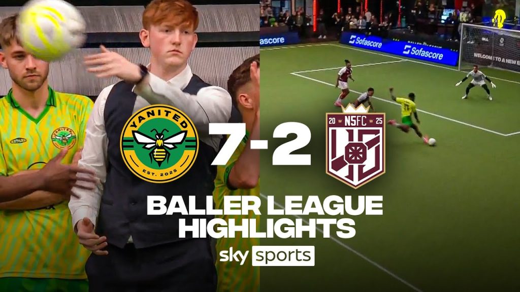 Angry Ginge dark arts in Baller League opener! | Yanited 7-2 N5FC | Baller League Highlights