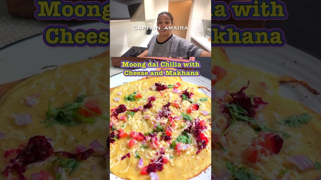 Make this Makhana cheese chilla at home #shorts #ytshorts #celebrity #food #recipe #viralvideo