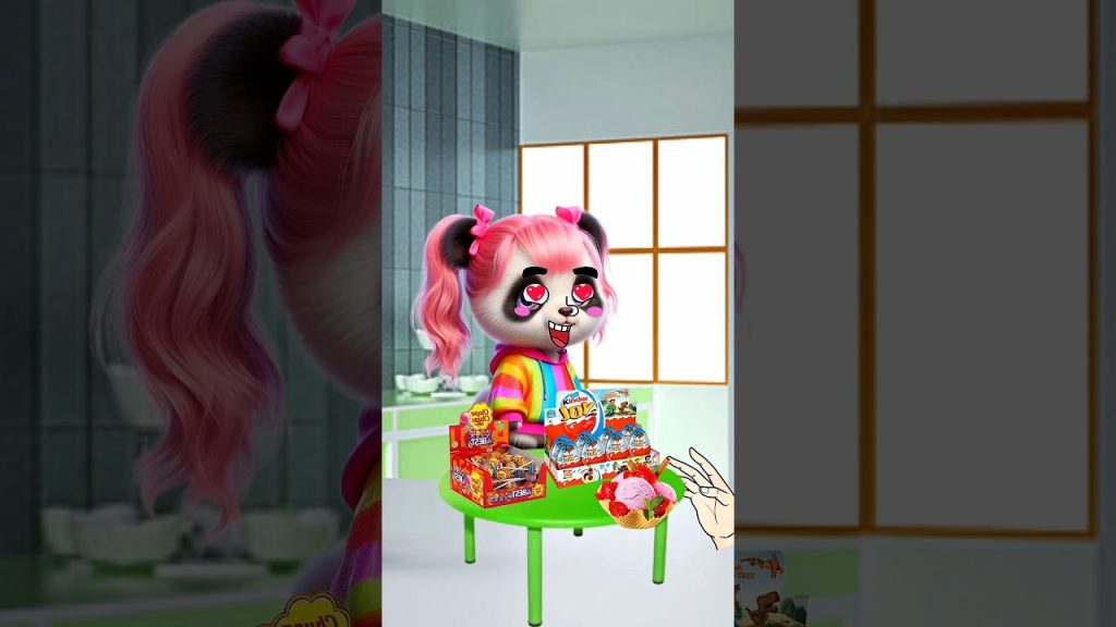 yummy, my favorite candy🐼😋 #shorts #funny #panda #animation