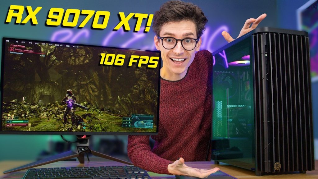 The PERFECTLY BALANCED RX 9070 XT Gaming PC Build! W/ Gameplay Benchmarks | AD