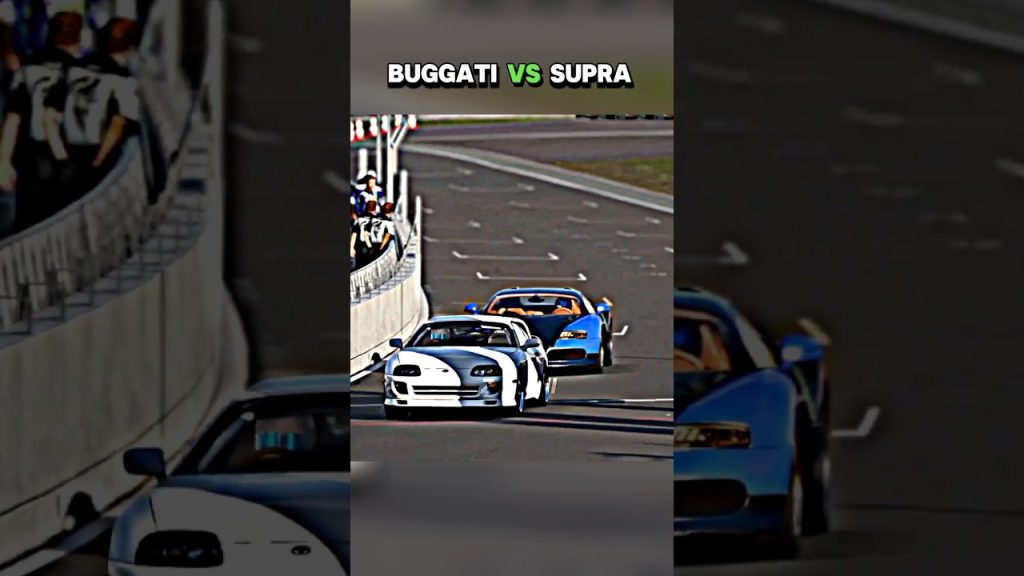 Buggati Vs Supra..💀 #buggati #supra #trollface