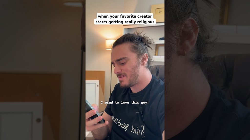 when your favorite creator starts posting relig¡ous content #shorts #comedy #funny