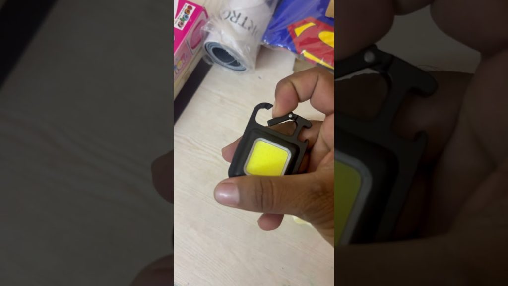 COB rechargeable keychain light #producer #technology #unboxing
