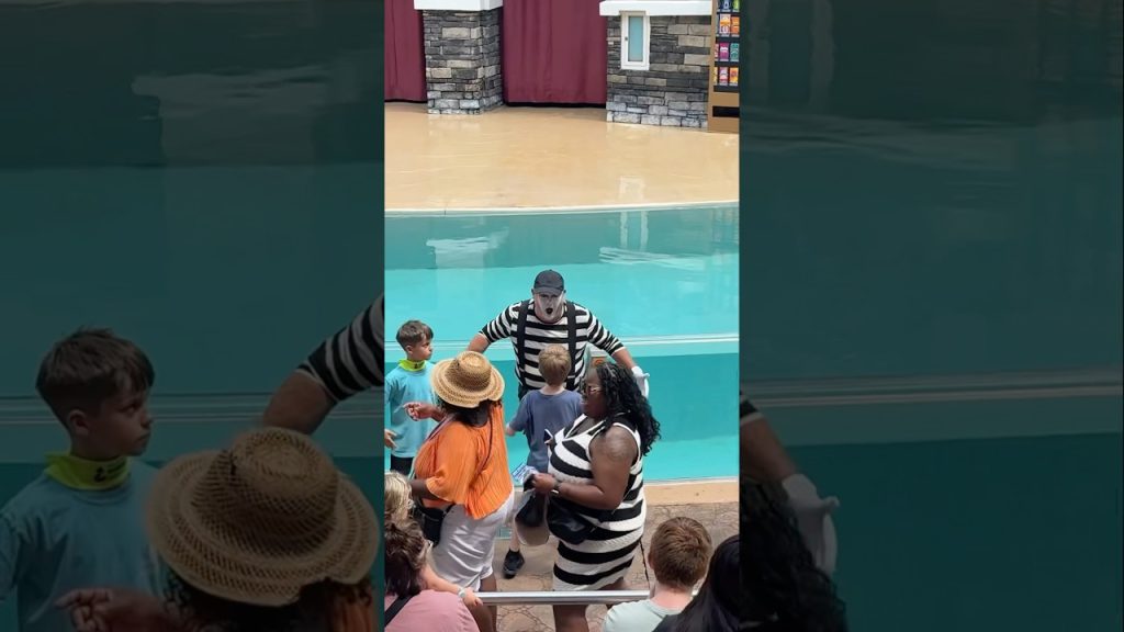 He was so happy 😍 Tom the mime SeaWorld #seaworldmime #funny #comedy #fun #tomthemime