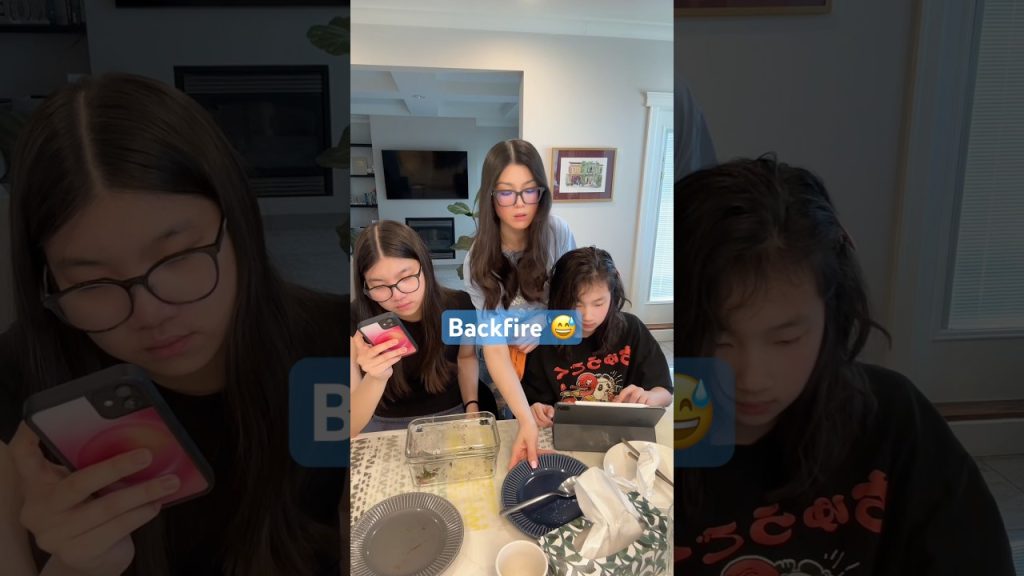 Backfire 😅 The regrets in my teen’s eyes 😝 #funnyvideo #comedy #relatable #lol
