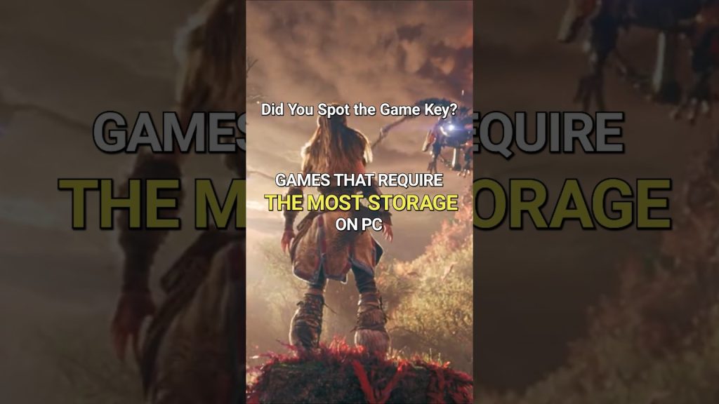 Games that Require the Most Storage #shorts #gaming #rdr2 #gow #baldursgate3 #monsterhunter #halo