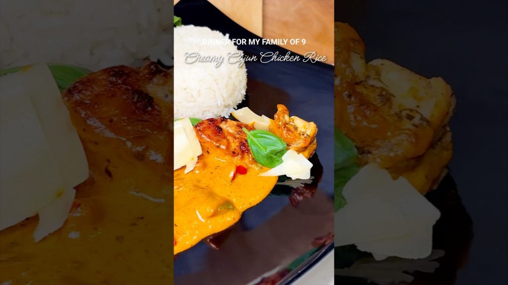 Creamy Cajun chicken rice in a minute #dinner #food #recipe