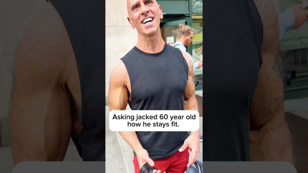 Asking jacked 60 year old how he stays fit. #workout #nyc #fitness #interview #health