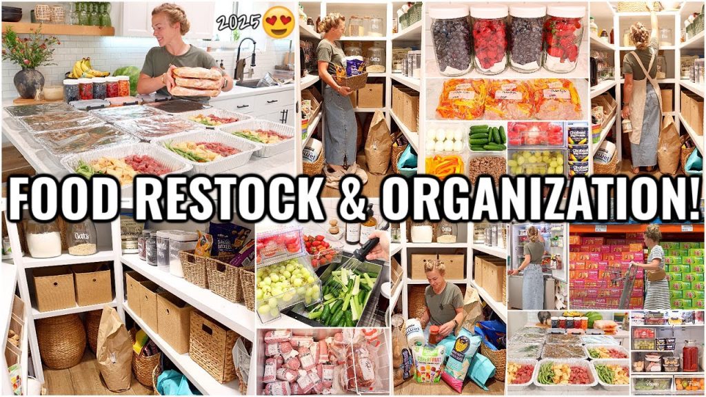 FOOD RESTOCK & HOME ORGANIZATION IDEAS!!😍 ORGANIZE WITH ME | DECLUTTERING AND ORGANIZING MOTIVATION
