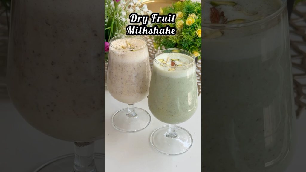 Dry fruit Milkshake 😋😍 #yescanicook #food #recipe #cooking #milkshake  #summerdrink #shorts
