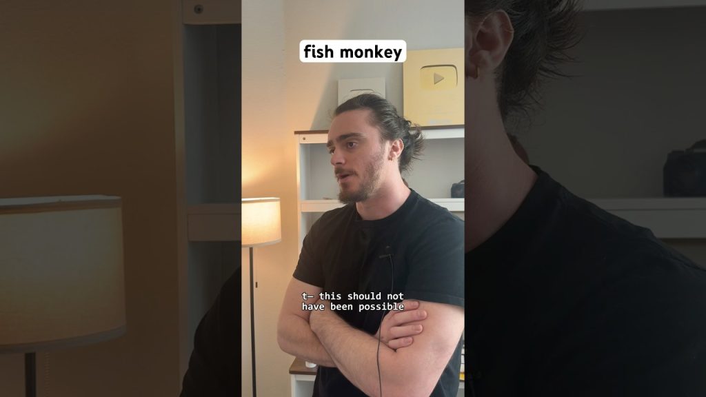 fish monkey #shorts #comedy #funny