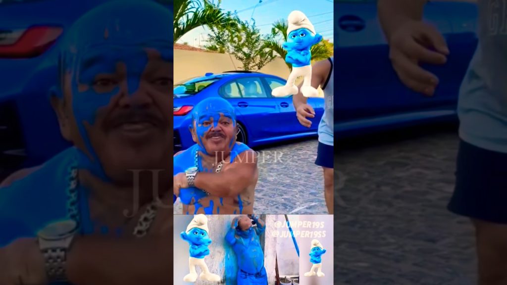 Like A Smurf 👤🤣 #smurf #pililiu #jumper19s #humor #comedy #comedia #funnyvideos #funnyshorts #funny