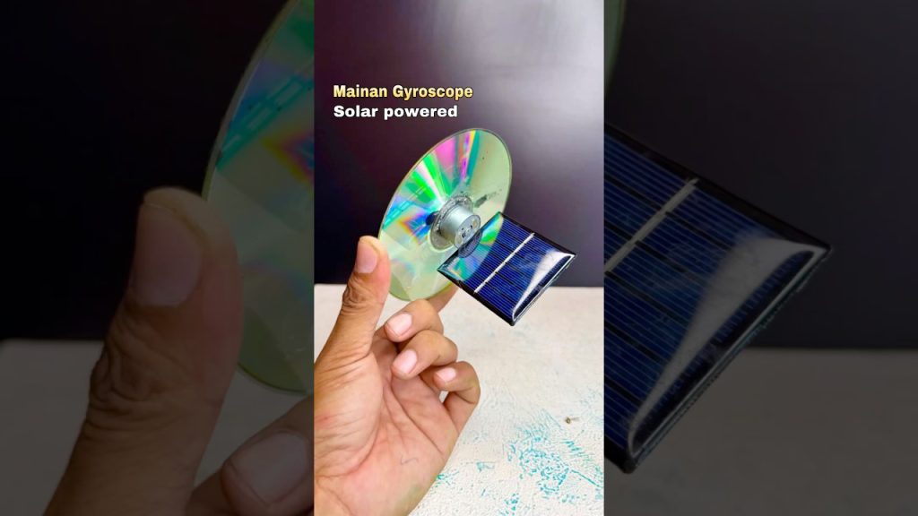 Diy mainan keseimbangan gyroscope tenaga matahari #diy #creative #toys #technology #ideas