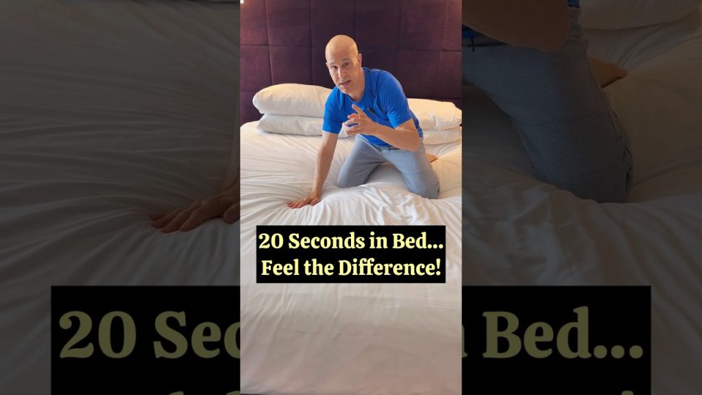20 Seconds in Bed…Feel the Difference!  #drmandell #health #bed #spine