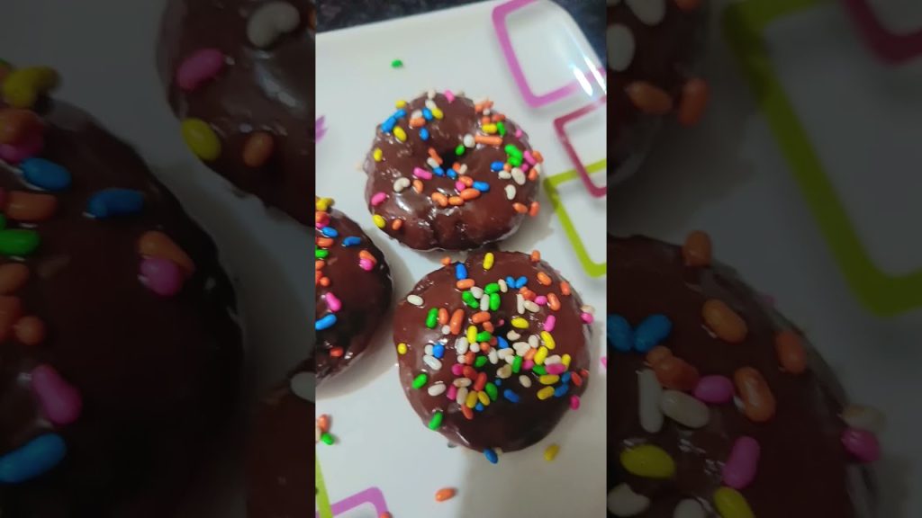 Easy Bread donut recipe 🤤#shorts #donuts #bread #food #recipe #ytshorts