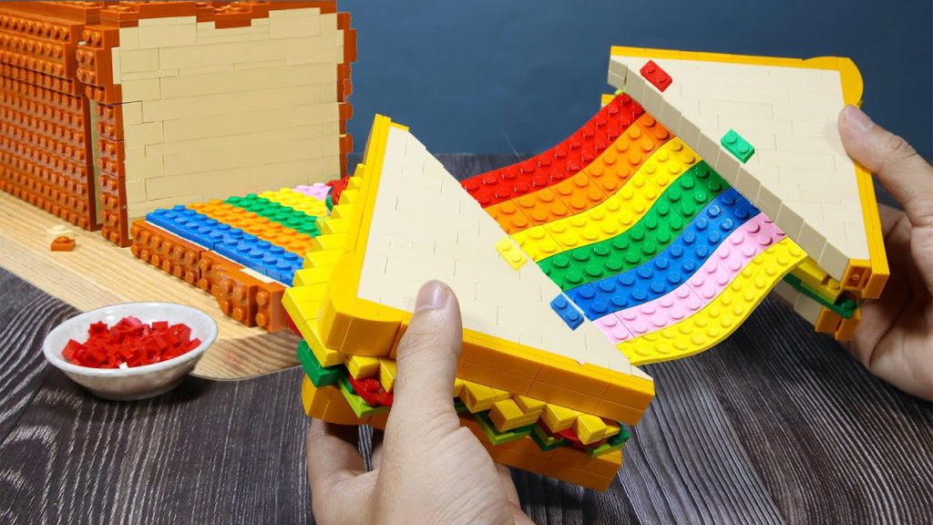 1000+ LEGO Cheesy RAINBOW Food Recipe Compilation | Lego Cooking Challenge Stop Motion ASMR